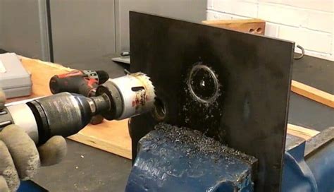 cut round hole in sheet metal|drilling holes in sheet metal.